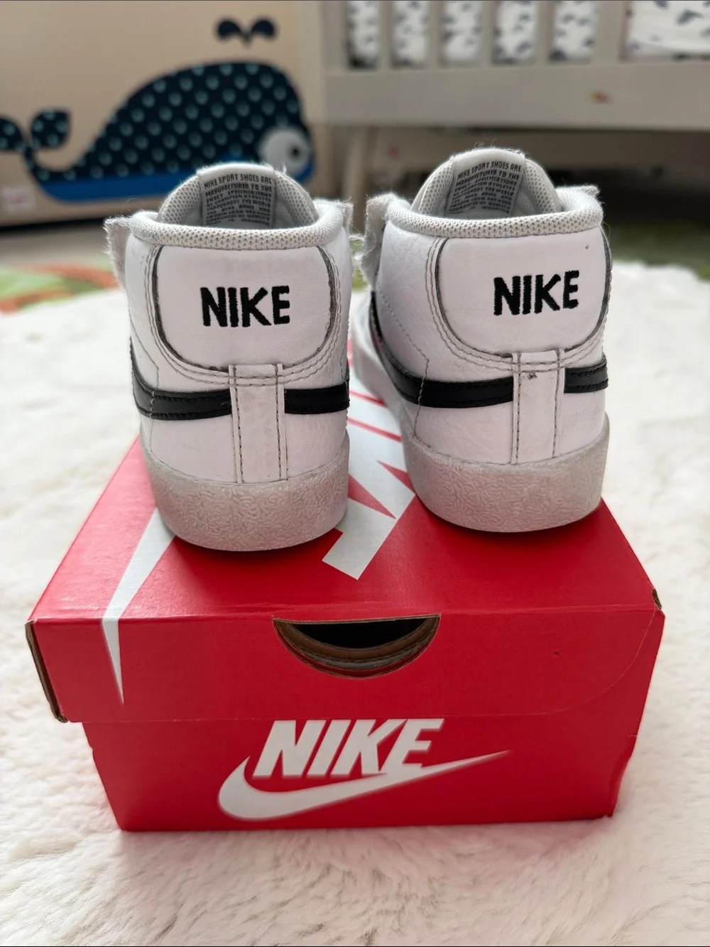 Nike suede accents kids